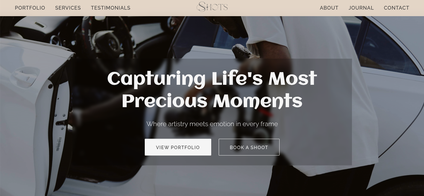 Photography Website Project